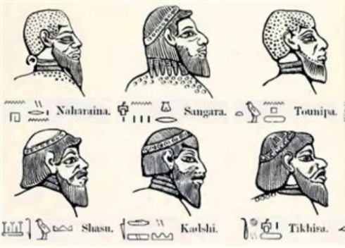 Rostros de los pueblos semitas en la antiguedad